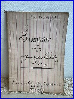 Ancien Inventaire Succession Couple Chanaz 1879 Notaire Vachaud
