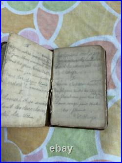 Ancien Petit Carnet Soldat Poème Écriture 1921 3 Eme Bca BACP Trêves