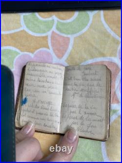Ancien Petit Carnet Soldat Poème Écriture 1921 3 Eme Bca BACP Trêves