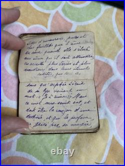 Ancien Petit Carnet Soldat Poème Écriture 1921 3 Eme Bca BACP Trêves