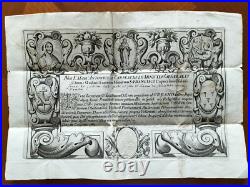 Ancien document religieux Certificat Frères Capucins