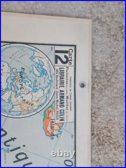 Ancienne Carte Scolaire EUROPE Relief du sol, par Vidal lablache