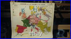 Ancienne Carte Scolaire Europe 16 Ieme Siecle Les Grandes Decouvertes Trotignon