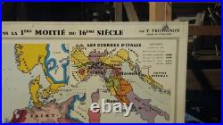 Ancienne Carte Scolaire Europe 16 Ieme Siecle Les Grandes Decouvertes Trotignon