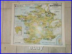 Ancienne Carte Vidal Lablache No 4 (France departements) Etat neuf