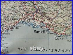 Ancienne Carte Vidal lablache n°64 Région Alpes Françaises Méditerranéenne Corse