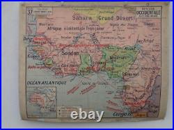 Ancienne carte scolaire Guyane. Nouvelle Calédonie. Antilles. Martinique N 37