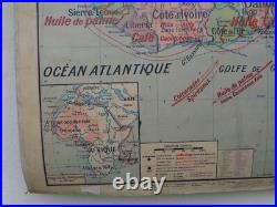 Ancienne carte scolaire Guyane. Nouvelle Calédonie. Antilles. Martinique N 37