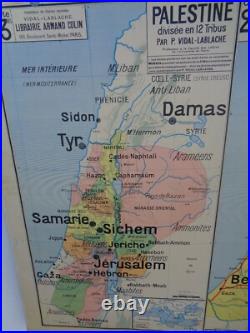 Ancienne carte scolaire Peuple Hébreu Israël Jérusalem Palestine N° 23