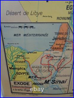 Ancienne carte scolaire Peuple Hébreu Israël Jérusalem Palestine N° 23