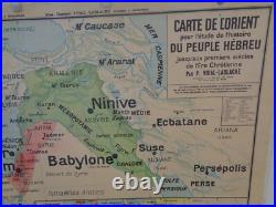 Ancienne carte scolaire Peuple Hébreu Israël Jérusalem Palestine N° 23
