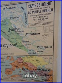 Ancienne carte scolaire Peuple Hébreu Israël Jérusalem Palestine N° 23