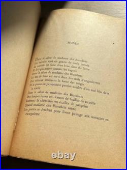 André BRETON Splendide poème surréaliste autographe signé Manuscrit 1935