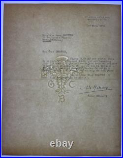 André Malraux (1901-1976) Panthéon Lettre Autographe à Jean Lescure 1947