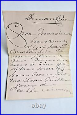 AnnA de Noailles lettre autographe manuscrite & signée