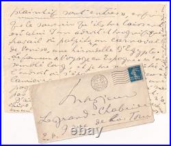 Anna de NOAILLES préfère BAUDELAIRE belle lettre autographe signée