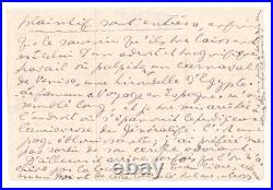 Anna de NOAILLES préfère BAUDELAIRE belle lettre autographe signée