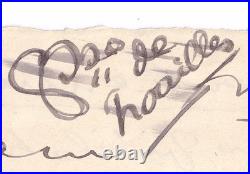 Anna de NOAILLES préfère BAUDELAIRE belle lettre autographe signée