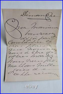 Anna de Noailles lettre autographe manuscrite & signée