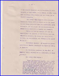 Année 1920. Tunnel sous la Manche. Jonnard. Bertin. Rapport. Tapuscrit. 52 pages