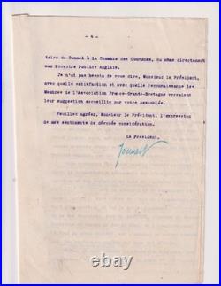 Année 1920. Tunnel sous la Manche. Jonnard. Bertin. Rapport. Tapuscrit. 52 pages