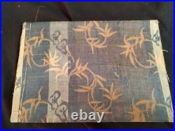 Antique Japon Shunga Papier Photo Sur Livre Ukiyoe Erotique Bloc de Bois