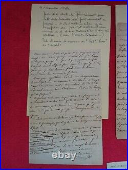 Archive 1863 ESPAGNE/lettres /Prevost Paradol/O. Dommel/chute de gouvernement