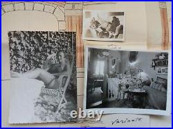 Archive 1938/CHATEAU DE TAURIERS/plan facade, armoiries familiales, photos