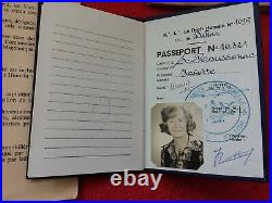 Archive 1975 FRANC MAÇONNERIE MIXTE/mémentos/tablier et cordon/passeport