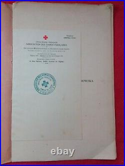 Archive CROIX ROUGE 1918/lettres timbre cachet CR/Ex Libris G. ZABOROWSKA
