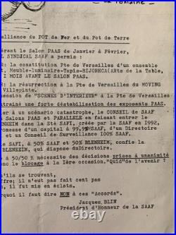 Archive Du Ceramiste Jacques Blin / Lettre De Correspondance Saaf (9)