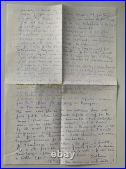 Archive Du Ceramiste Jacques Blin / Lettre De Son Epouse Catherine (30)