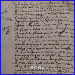 Archive Royale féodale de 1653 nomination Marquise Bedaut Cour Anne d'Autriche