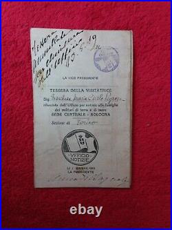 Archive infirmière militaire 1918/WW1/passeport, sauf conduit, carte circulation