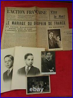Archive photos docs /DUC DE GUISE /HENRI D'ORLEANS/COMTE DE PARIS/