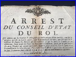 Arrêt Du Roi 1769/1770 Contrôle Actes Notaires Affichage public Montyon