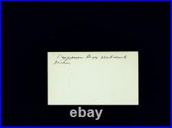 Auguste LUMIERE carte de visite manuscrite signée Académie Médecine 1909