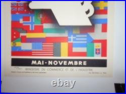 Authentique Affiche Ancienne Paris 1937 Arts Et Techniques Authentique Affiche Ancienne Paris 1937 Arts Et Techniques