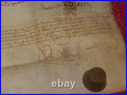 Authentique Parchemin 1527 Superbe Document Fort De La Peyrade Sangousse Slavota