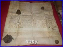 Authentique Parchemin 1527 Superbe Document Fort De La Peyrade Sangousse Slavota