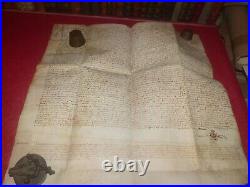 Authentique Parchemin 1527 Superbe Document Fort De La Peyrade Sangousse Slavota