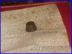 Authentique Parchemin 1527 Superbe Document Fort De La Peyrade Sangousse Slavota