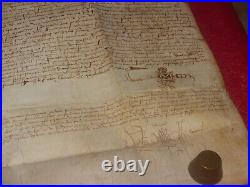 Authentique Parchemin 1527 Superbe Document Fort De La Peyrade Sangousse Slavota