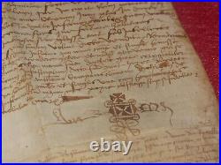 Authentique Parchemin 1527 Superbe Document Fort De La Peyrade Sangousse Slavota