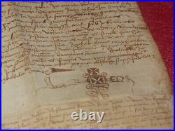 Authentique Parchemin 1527 Superbe Document Fort De La Peyrade Sangousse Slavota