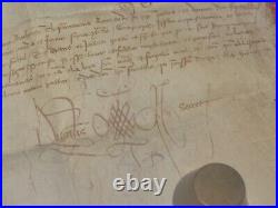 Authentique Parchemin 1527 Superbe Document Fort De La Peyrade Sangousse Slavota