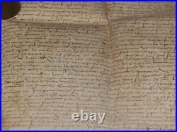 Authentique Parchemin 1527 Superbe Document Fort De La Peyrade Sangousse Slavota