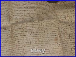 Authentique Parchemin 1527 Superbe Document Fort De La Peyrade Sangousse Slavota