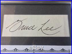 Authentique Signed Autographe Bruce Lee