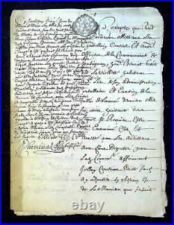 Authentique documents Généralité de Grenoble 1682 12 pages